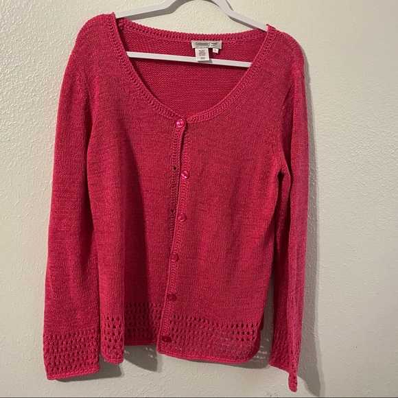 Cold Water Creek Button Down Sweater - Picture 1 of 3